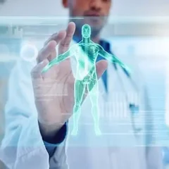 A Doctor Examining Digital Data
