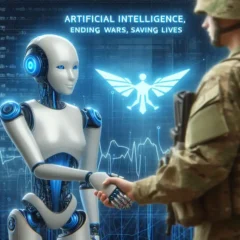 An AI Shaking Hands with a Soldier